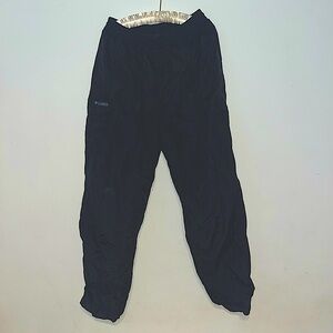 Columbia Black Pants with Elastic Waistband and Tapered Legs Size L